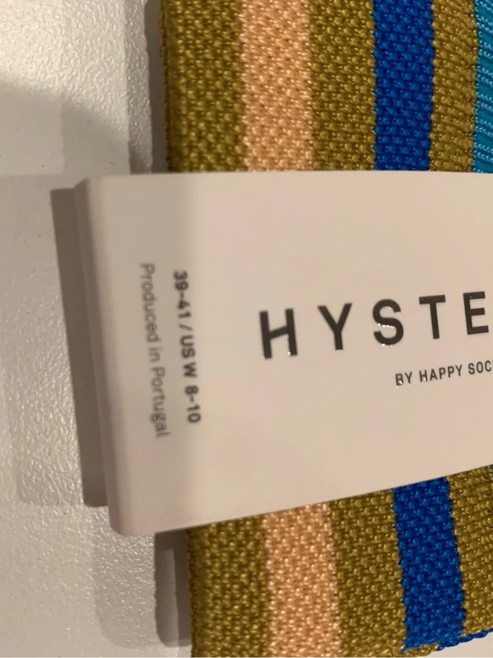 Hysteria by Happy Socks Teal Orange Colorblock Socks NWT